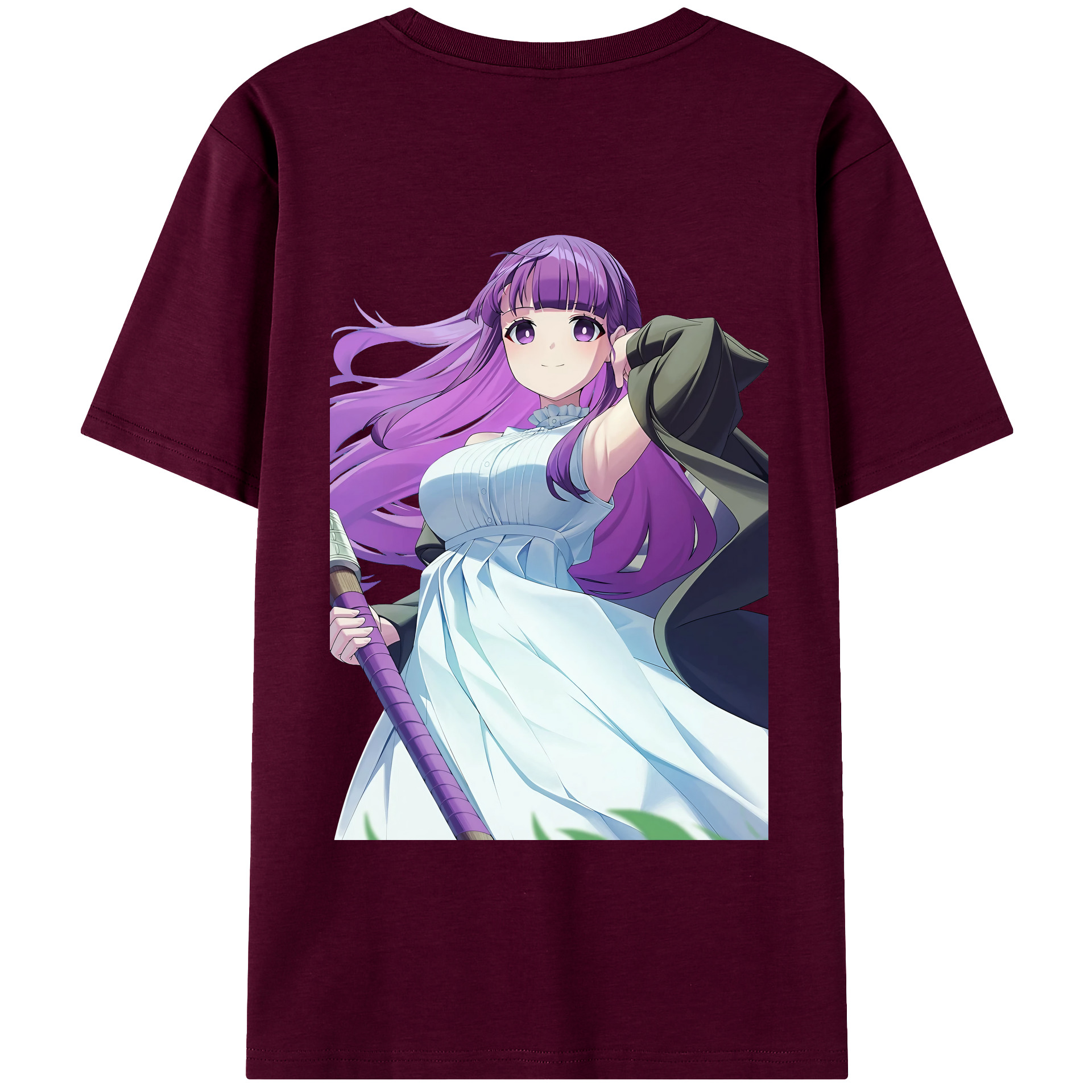 （画像用） 葬送のフリーレン Frieren レディース半袖Tシャツ(バックプリント)